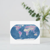 Postale Carte du monde (Debout devant)