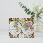 Postale Carte du monde (Debout devant)