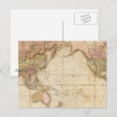 Postale Carte du monde (Devant / Derrière)