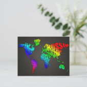 Postale Carte du monde (Debout devant)
