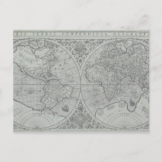Postale Carte du monde 10 (Devant)
