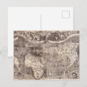 Postale Carte du monde | 1507 (Devant / Derrière)