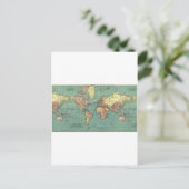 Postale Carte du monde 1919 (Debout devant)