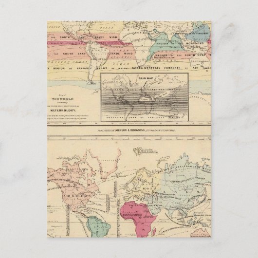 Postale Carte du Monde 2 (Devant)