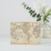 Postale Carte du monde 2 (Debout devant)