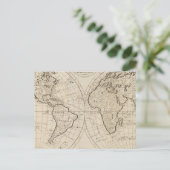 Postale Carte du monde 2 (Debout devant)