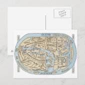 POSTALE CARTE DU MONDE 2E SIÈCLE (Devant / Derrière)