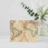 Postale Carte du monde 3 (Debout devant)