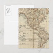 Postale Carte du monde 3 (Devant / Derrière)