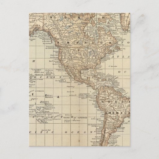 Postale Carte du monde 3 (Devant)