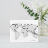 Postale Carte du monde 3D, image générée par ordinateur (Debout devant)