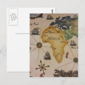 Postale Carte du monde - Afrique (Devant / Derrière)