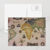 Postale Carte du monde - Afrique (Devant / Derrière)