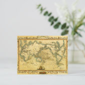 Postale Carte du monde antique (Debout devant)