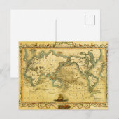 Postale Carte du monde antique (Devant / Derrière)