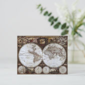 Postale Carte du monde antique (Debout devant)