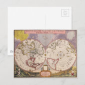 Postale Carte du monde antique (Devant / Derrière)