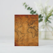Postale Carte du monde antique (Debout devant)