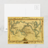 Postale Carte du monde antique (Devant / Derrière)