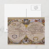 Postale Carte du monde antique 2 (Devant / Derrière)