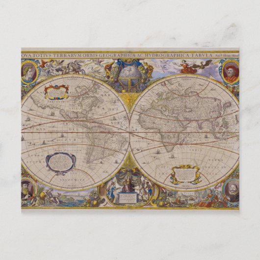 Postale Carte du monde antique 2 (Devant)