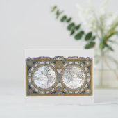 Postale Carte du monde antique par Claude Auguste Berey, 1 (Debout devant)