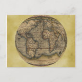 Postale Carte du monde d'Ortelius (Devant)