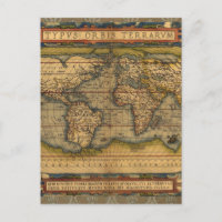 Carte du monde d'Ortelius 1570 : Cartographie anti