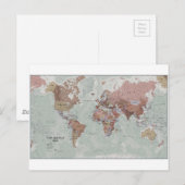 Postale Carte du monde exécutif (Devant / Derrière)
