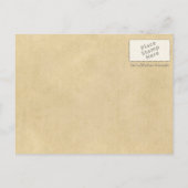 Postale Carte du monde Merman et Lyre (Dos)