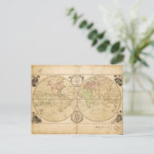 Postale Carte du monde par Carington Bowles (1791) (Debout devant)