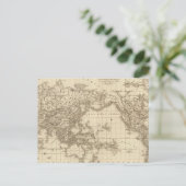 Postale Carte du monde physique (Debout devant)