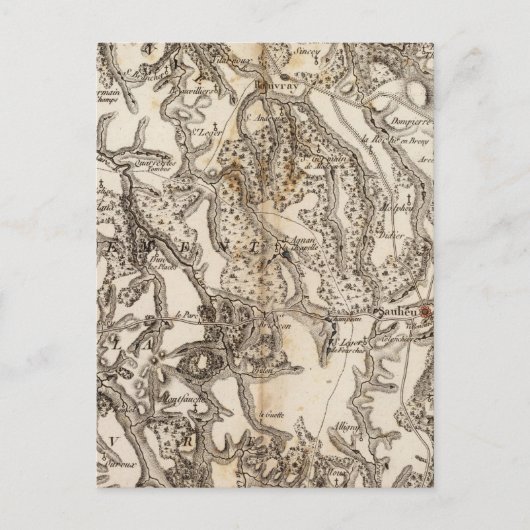 Postale Carte du Morvan Atlas (Devant)