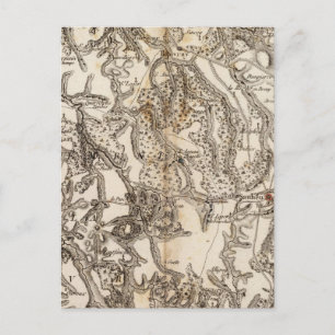 Postale Carte du Morvan Atlas