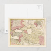 Postale Carte du Moyen-Orient (1725) (Devant / Derrière)