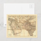 Postale Carte du Moyen-Orient (1885) (Devant / Derrière)