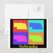 Postale Carte du Nebraska (Devant / Derrière)