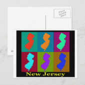 Postale Carte du New Jersey (Devant / Derrière)