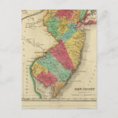 Postale Carte Du New Jersey (Devant)