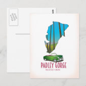 Postale Carte du Padley Gorge peak district Angleterre (Devant / Derrière)