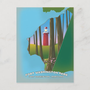 Postale Carte du parc Fort Washington Maryland