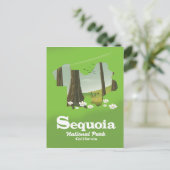 Postale Carte du parc national de Sequoia (Debout devant)