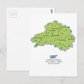 Postale Carte du parc national du Caire (Devant / Derrière)