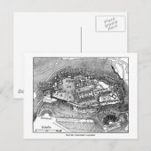 Postale Carte du Parthénon à Athènes (Devant / Derrière)