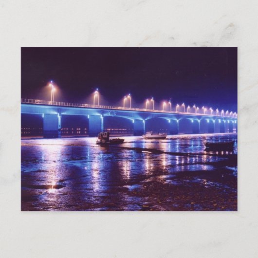 Postale carte du pont de l'île d'Oléron charente (Devant)