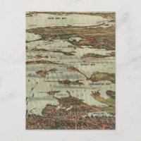 Carte du port de Boston Birdseye