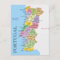 Carte du Portugal