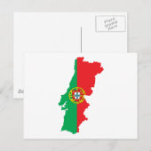 Postale Carte Du Portugal (Devant / Derrière)