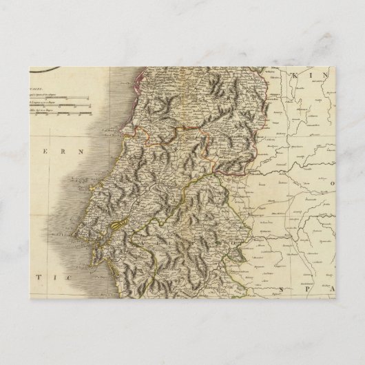 Postale Carte du Portugal Atlas (Devant)