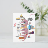 Postale Carte du Qatar Attraits touristiques (Debout devant)
